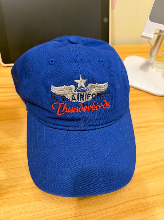 沖繩挖寶🇯🇵特別寶藍色空軍刺繡棒球帽🧢