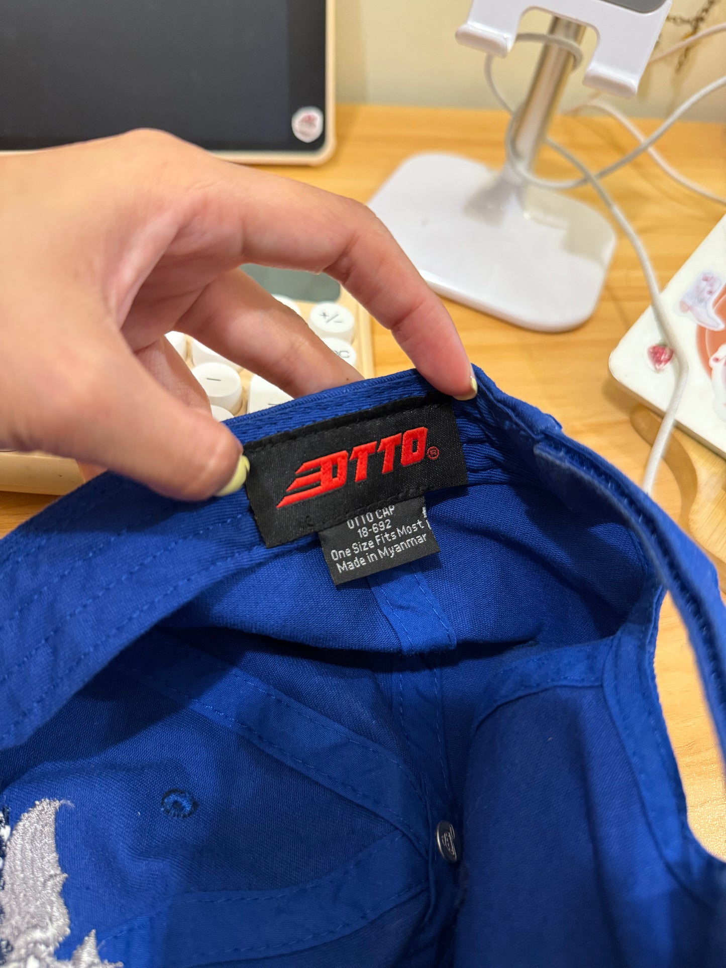 沖繩挖寶🇯🇵特別寶藍色空軍刺繡棒球帽🧢