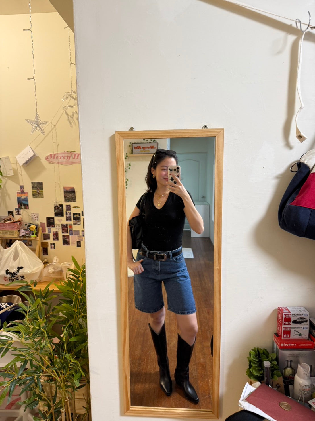 本次必買!!𝐕𝐢𝐧𝐭𝐚𝐠𝐞 𝐃𝐞𝐧𝐢𝐦 𝐉𝐨𝐫𝐭𝐬👖超好看的復古藍🍎