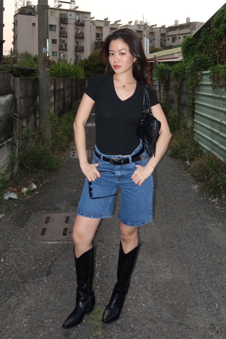 本次必買!!𝐕𝐢𝐧𝐭𝐚𝐠𝐞 𝐃𝐞𝐧𝐢𝐦 𝐉𝐨𝐫𝐭𝐬👖超好看的復古藍🍎