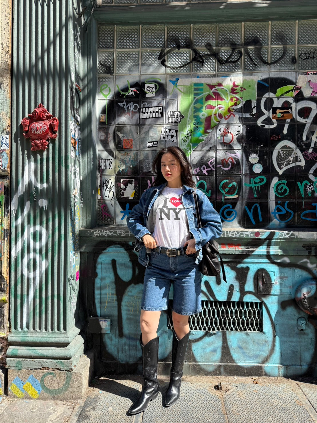 本次必買!!𝐕𝐢𝐧𝐭𝐚𝐠𝐞 𝐃𝐞𝐧𝐢𝐦 𝐉𝐨𝐫𝐭𝐬👖超好看的復古藍🍎