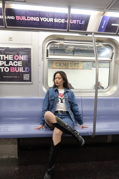 本次必買!!𝐕𝐢𝐧𝐭𝐚𝐠𝐞 𝐃𝐞𝐧𝐢𝐦 𝐉𝐨𝐫𝐭𝐬👖超好看的復古藍🍎
