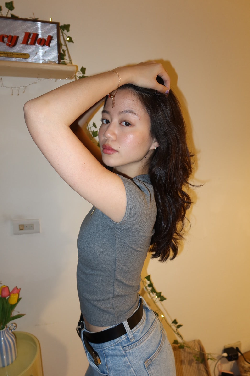 layer內搭☕️熱銷破百美式休閒正肩踢（請包色!!♥️