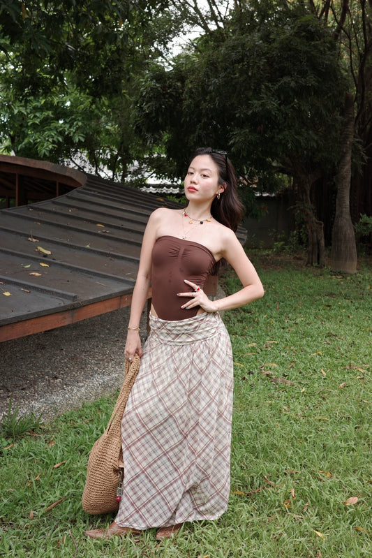 Breezy plaid skirt 🧺🎱
