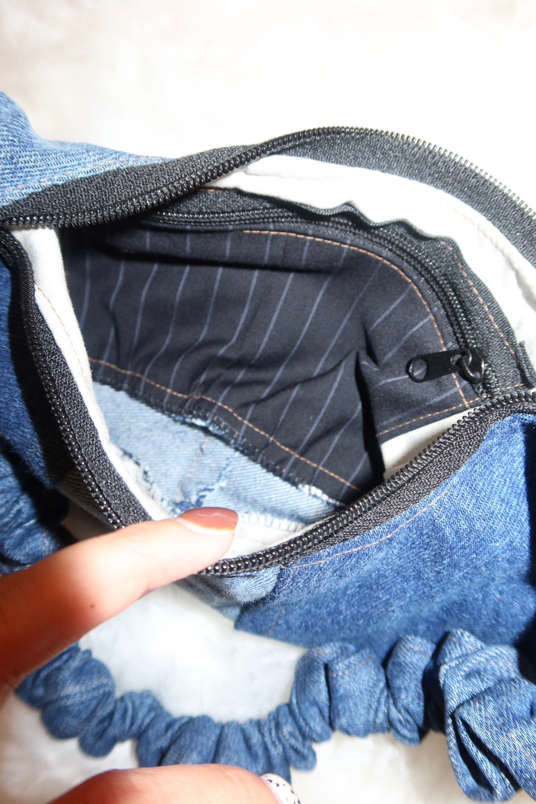 👖泰製POLO牛仔拼接remake 芭蕾🩰肩背包⭐️