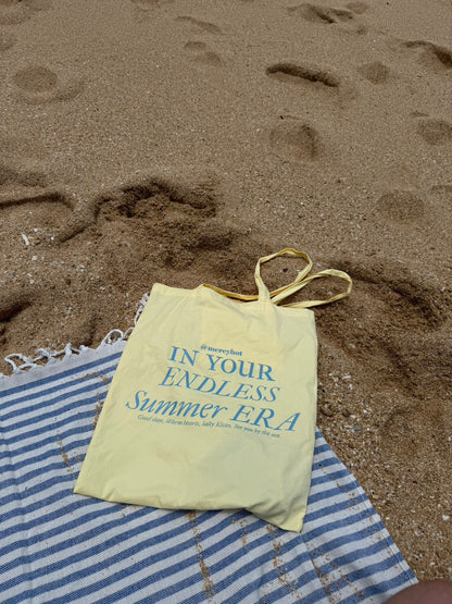 ⭐️自訂超美嫩黃色🧈endless summer 帆布袋🩵🫧