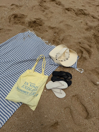 ⭐️自訂超美嫩黃色🧈endless summer 帆布袋🩵🫧