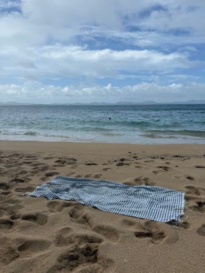 ⭐️超必買!!自帶後背束口袋沙灘巾🏝️✨