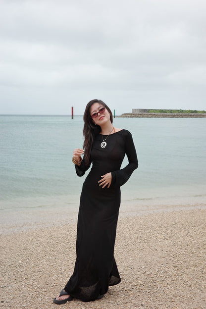 辣妹海邊比基尼長洋裝罩衫🐚🖤