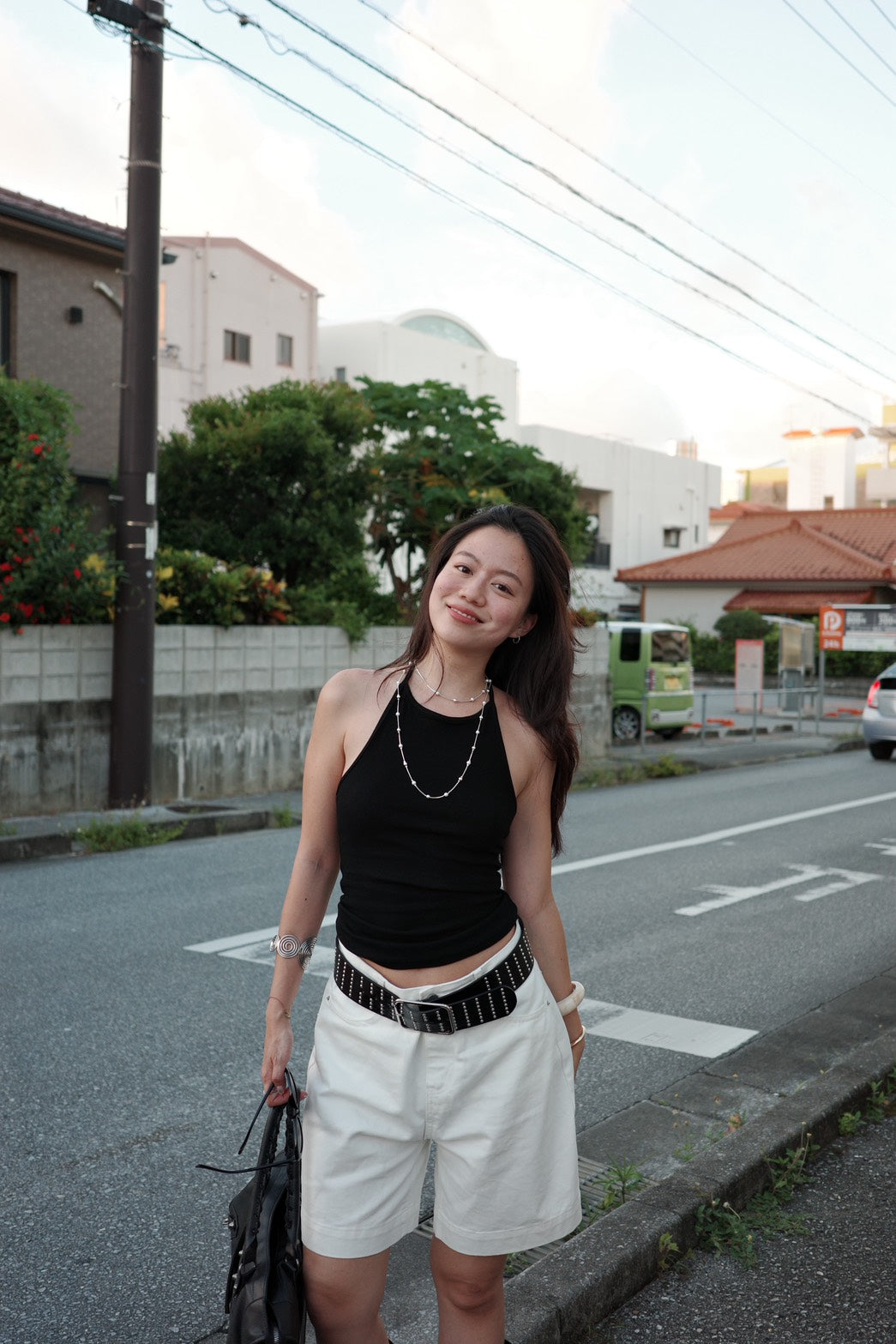 本期必買⭐️超好看螺紋繞脖綁帶露背背心🖤