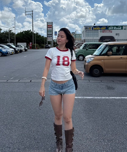 本期大必買!!超好看美式復古低腰牛仔短褲🤤⭐️🫐