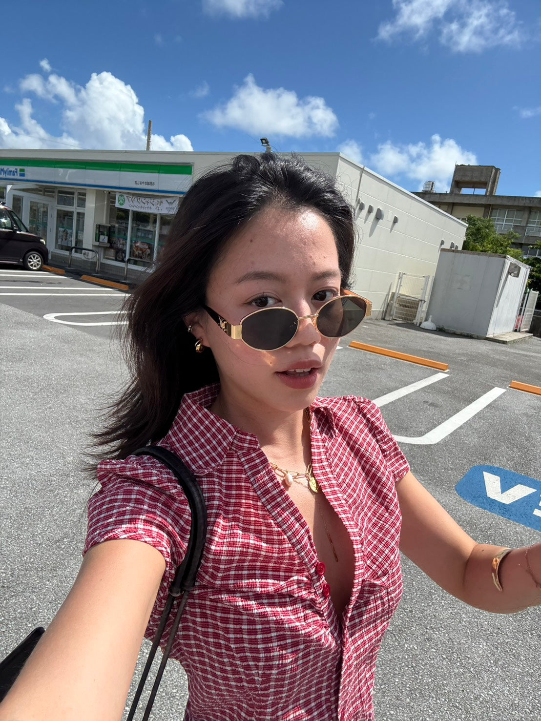 本期大必買🍓⭐️美式復古格紋辣妹短袖襯衫🕹️