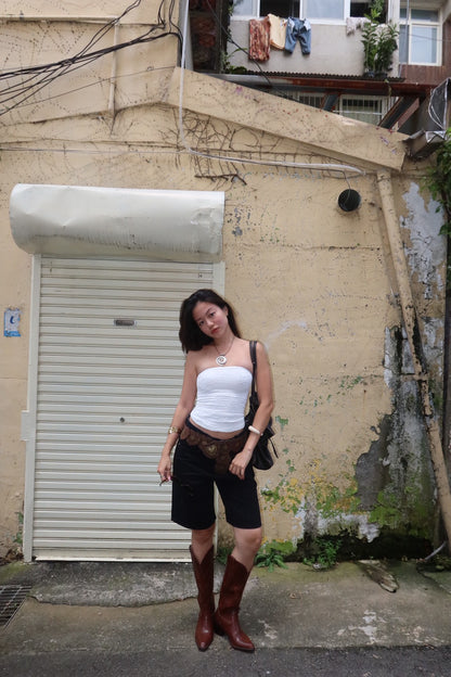 美式復古黑色牛仔Jorts⭐️