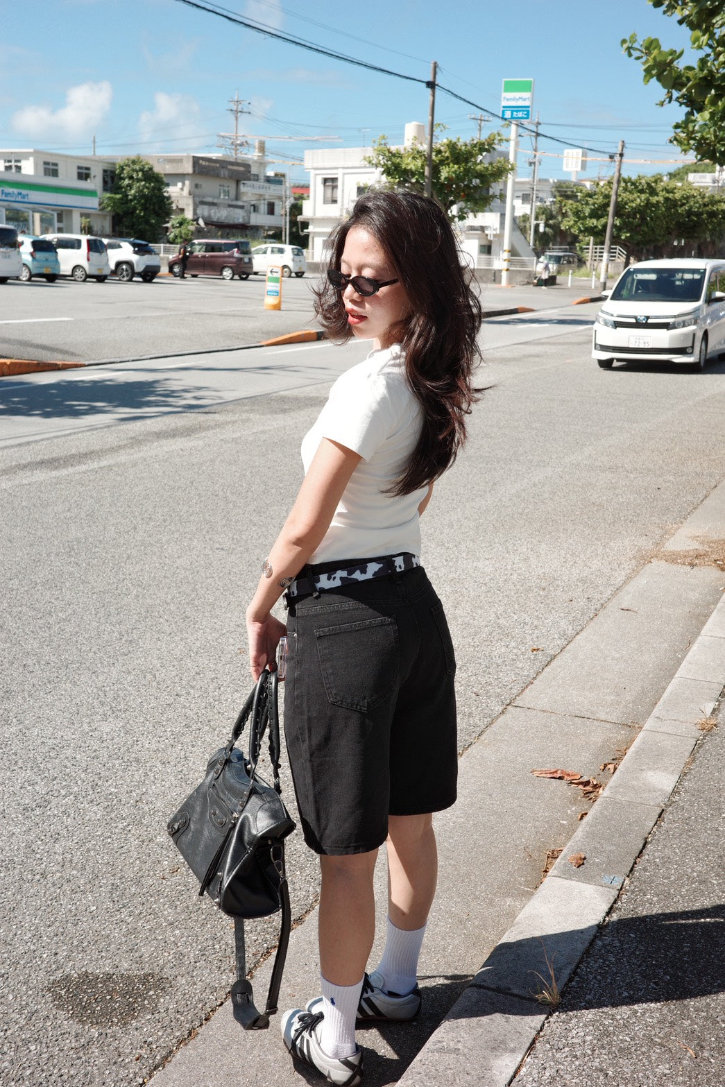 美式復古黑色牛仔Jorts⭐️