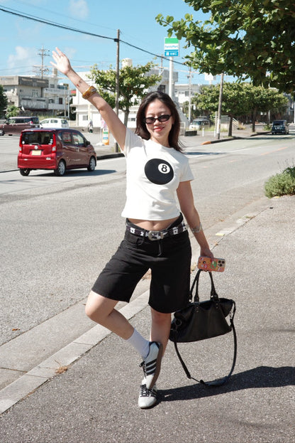 美式復古黑色牛仔Jorts⭐️