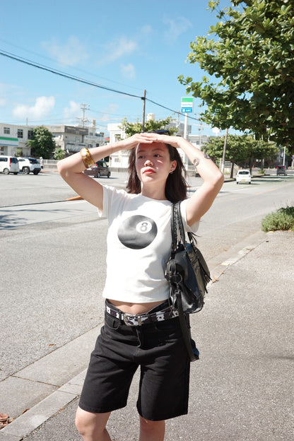 美式復古黑色牛仔Jorts⭐️