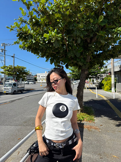 超好看⭐️美式復古純棉撞球🎱印刷踢☁️