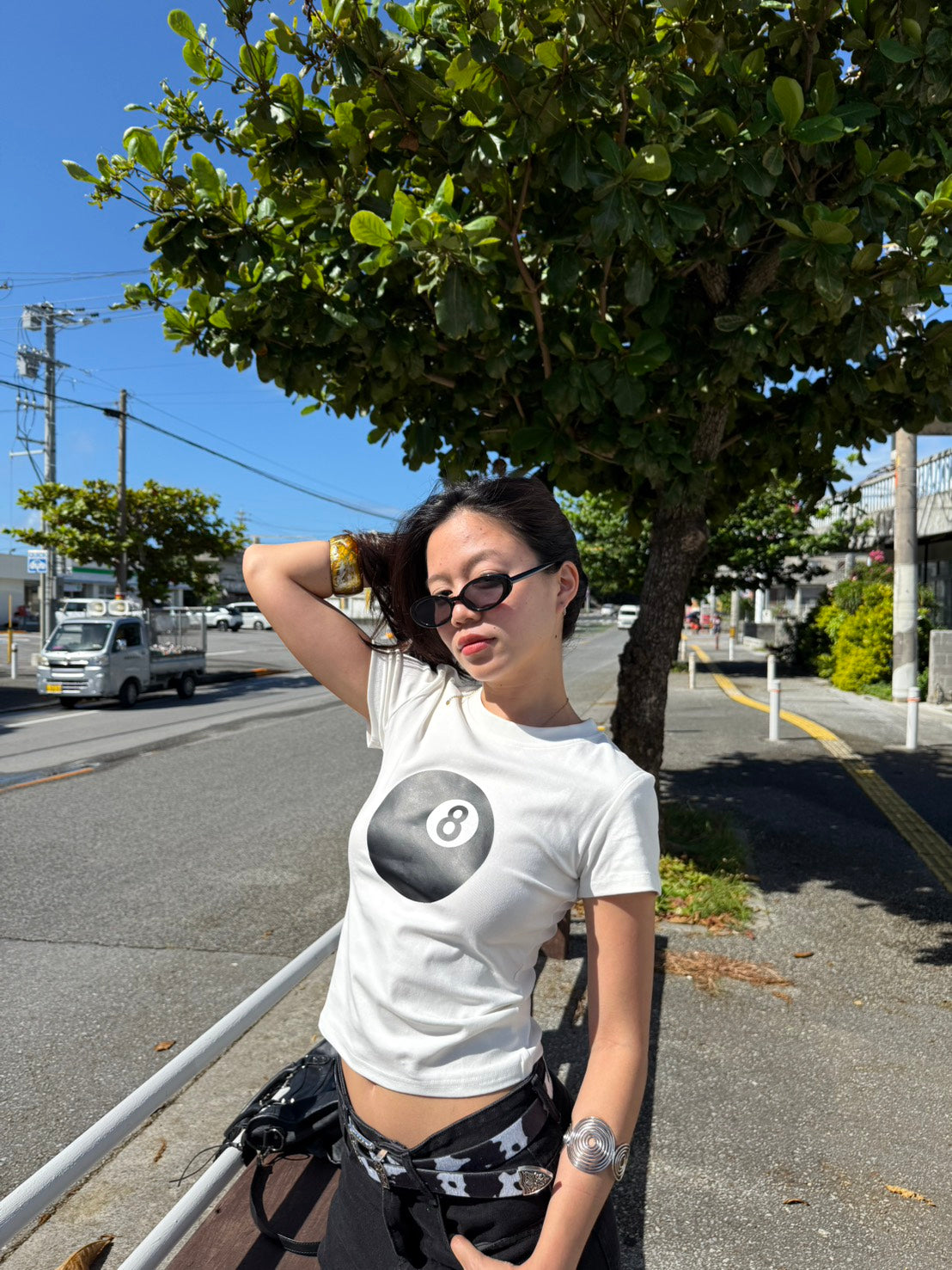 超好看⭐️美式復古純棉撞球🎱印刷踢☁️