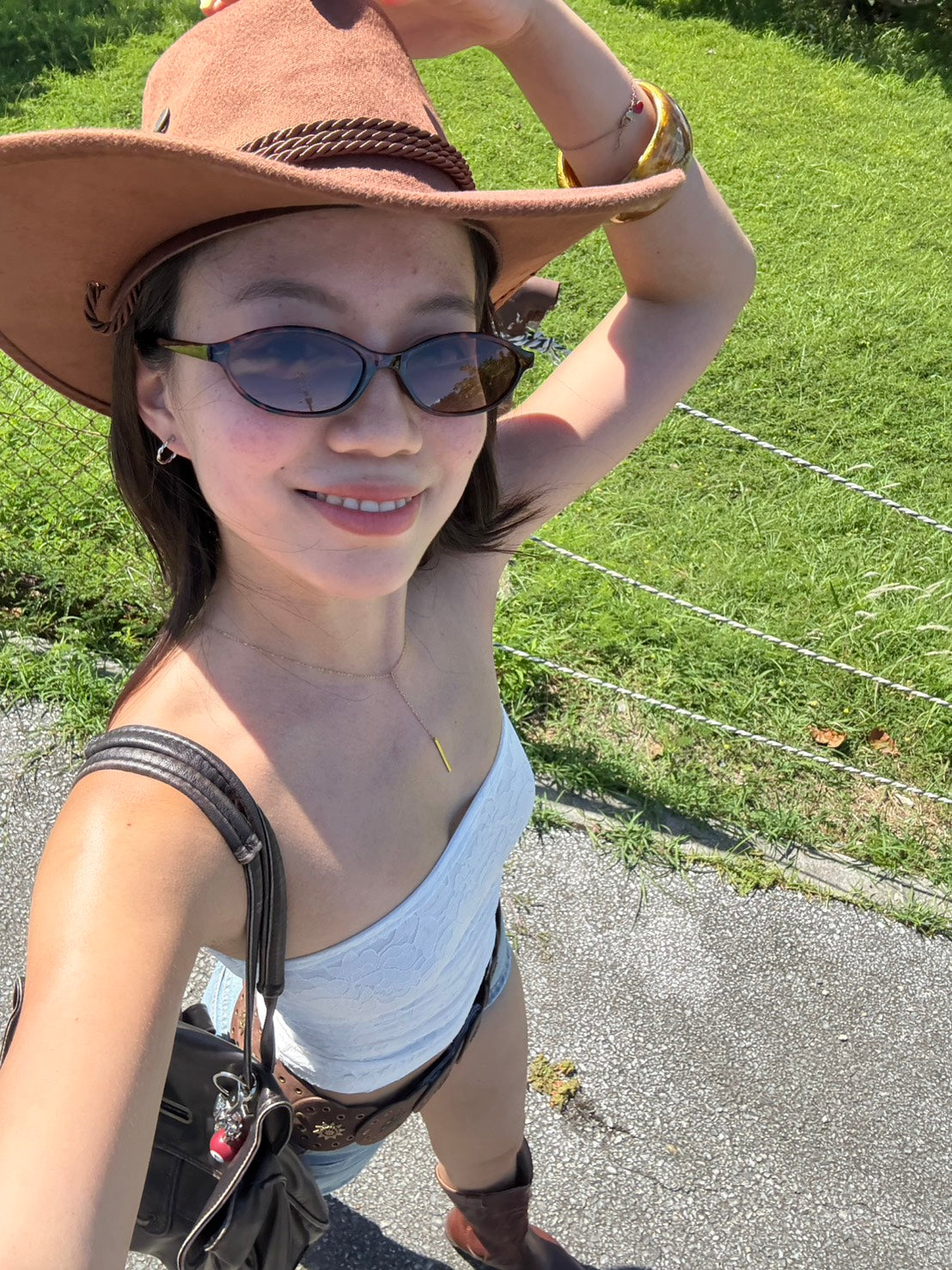 咖啡色麂皮西部牛仔帽🤠🏜️