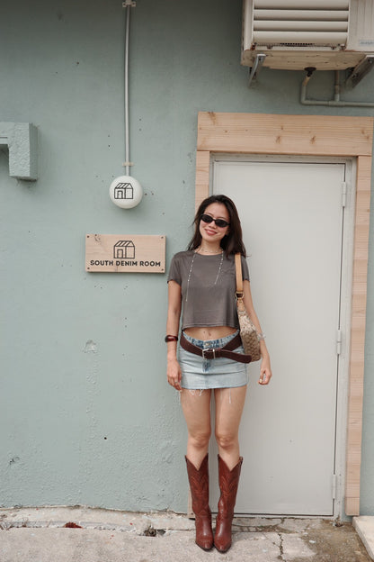 超辣⭐️辣妹牛仔低腰迷你短裙🫐