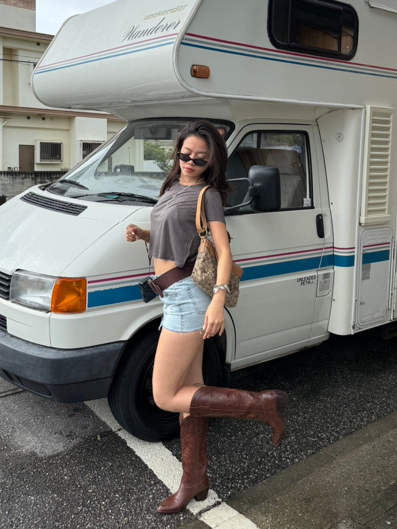 超辣⭐️辣妹牛仔低腰迷你短裙🫐