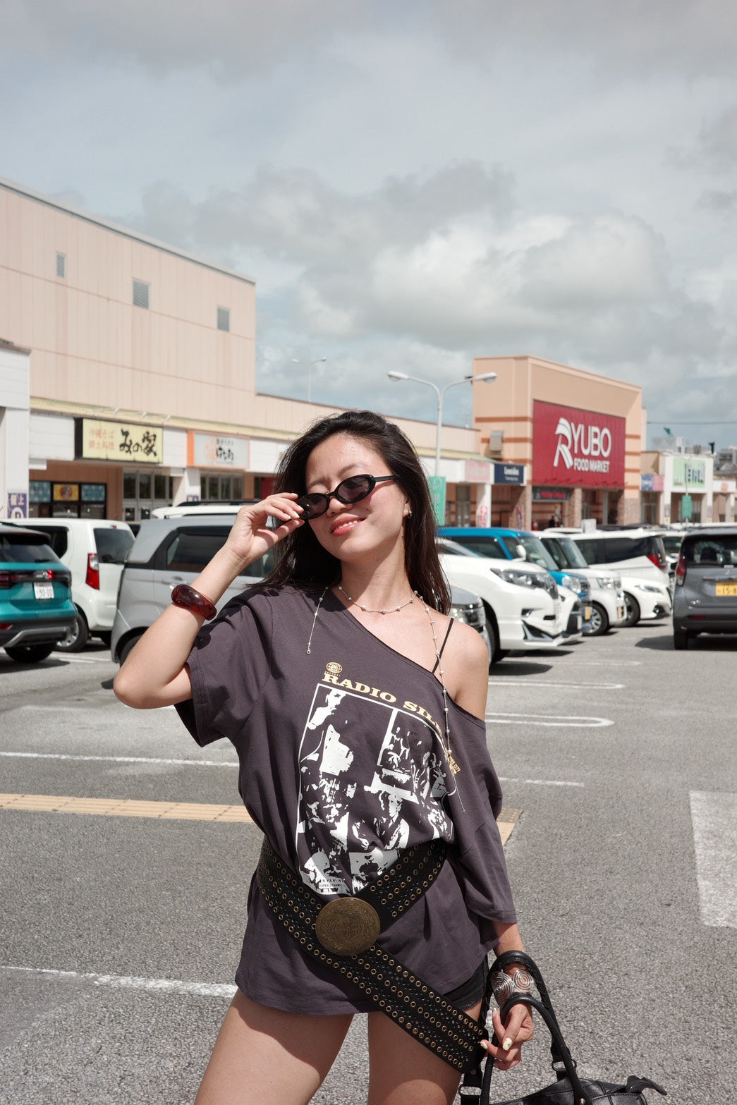 超好看!!必買🤤美式印刷搖滾🎸落肩慵懶大踢🎱限量🔥