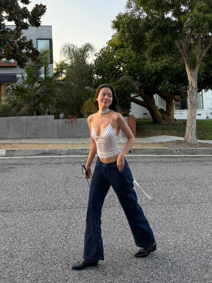 本期必買!!⭐️👖超好看低腰深藍色直筒牛仔褲🔥