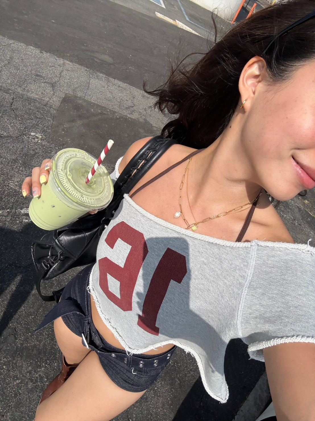 必買🏈美式校園大落肩短版踢📖