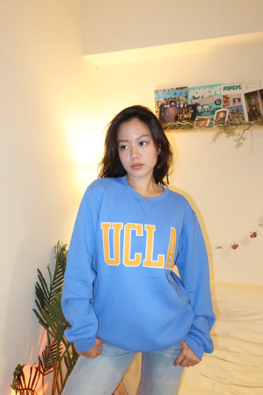 🏫🏈UCLA 藍大Logo 厚磅刺繡經典大學踢⭐️💙
