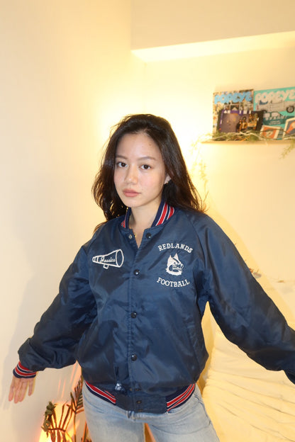 Redlands Football 深藍色美式復古美製🇺🇸教練外套🏈