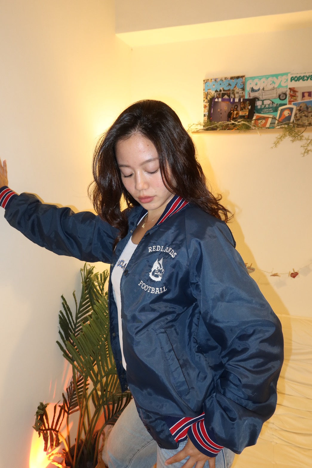 Redlands Football 深藍色美式復古美製🇺🇸教練外套🏈