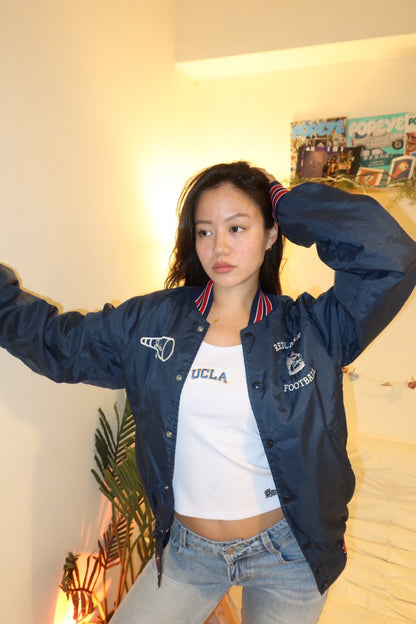 Redlands Football 深藍色美式復古美製🇺🇸教練外套🏈