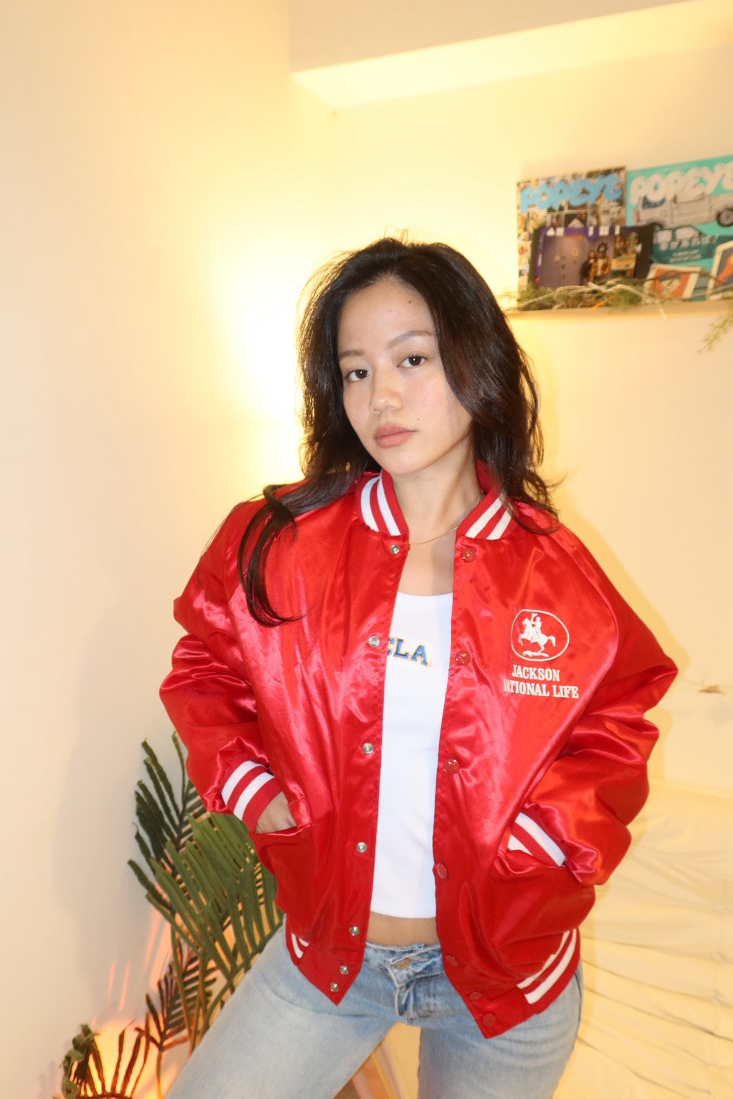 美式復古❤️‍🔥紅色美製🇺🇸教練外套🏈