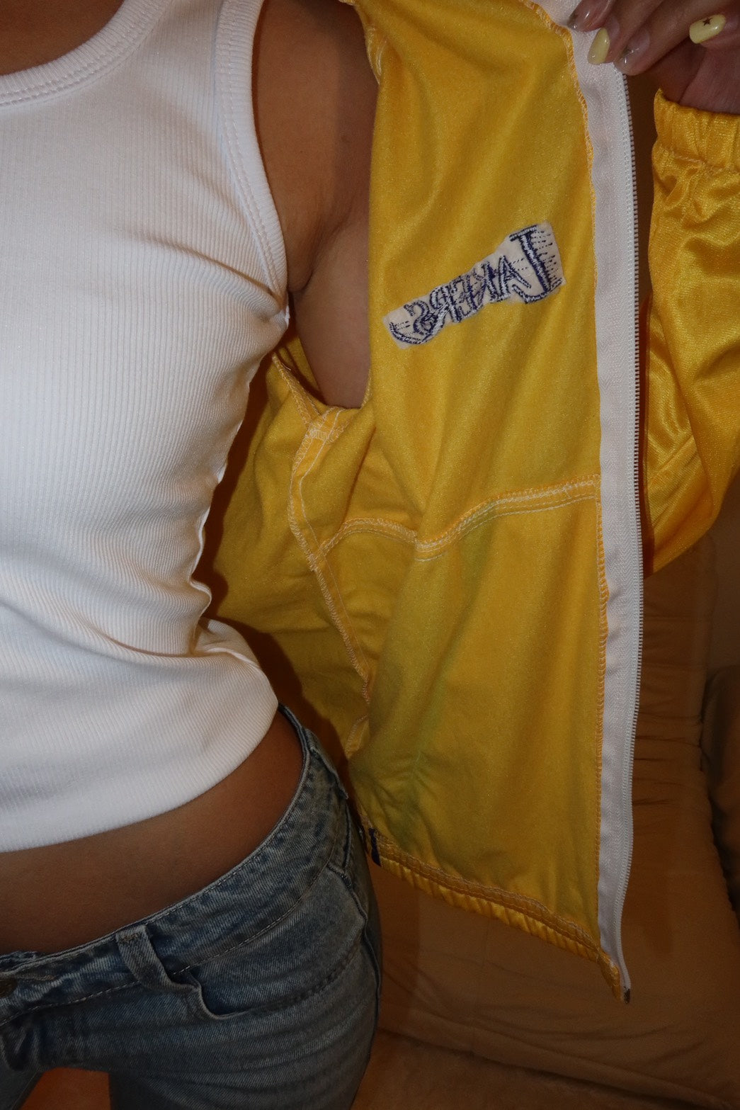 洛杉磯Lakers 經典美製!!🇺🇸黃紫拼色運動外套🏀收藏級!!