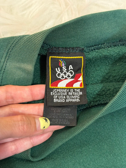 USA Olympics 奧運綠色美製🇺🇸老大學踢🤸📗