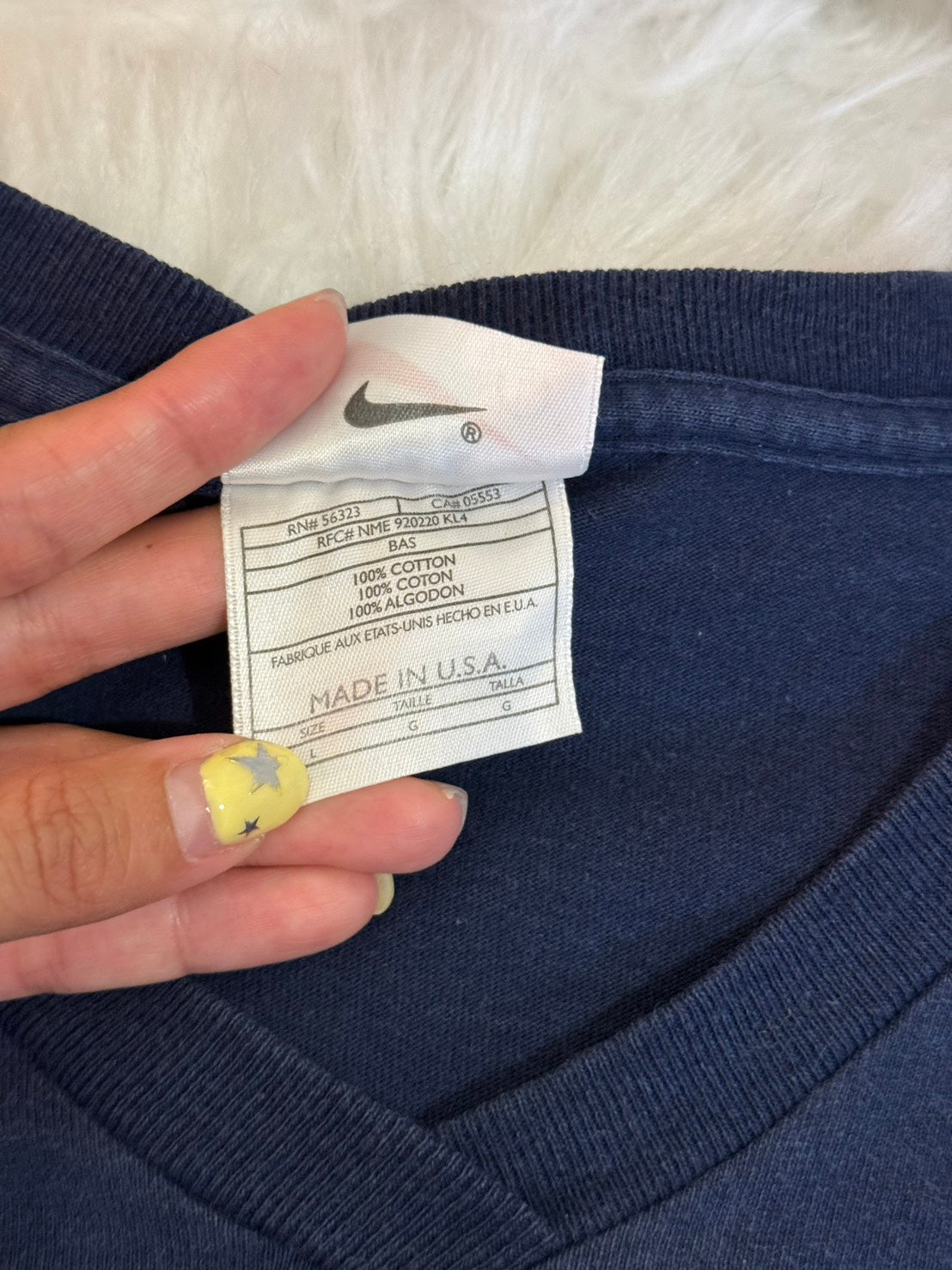 Nike 古著美製🇺🇸深藍色大踢📖
