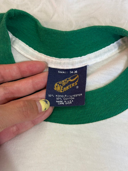 80s 經典美製🇺🇸撞色baby tee 🧃