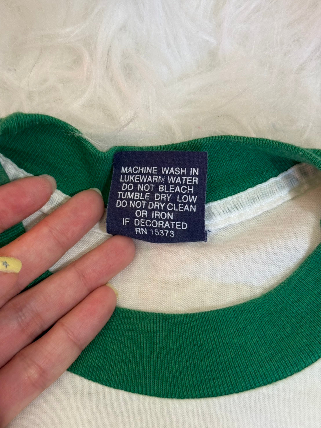 80s 經典美製🇺🇸撞色baby tee 🧃