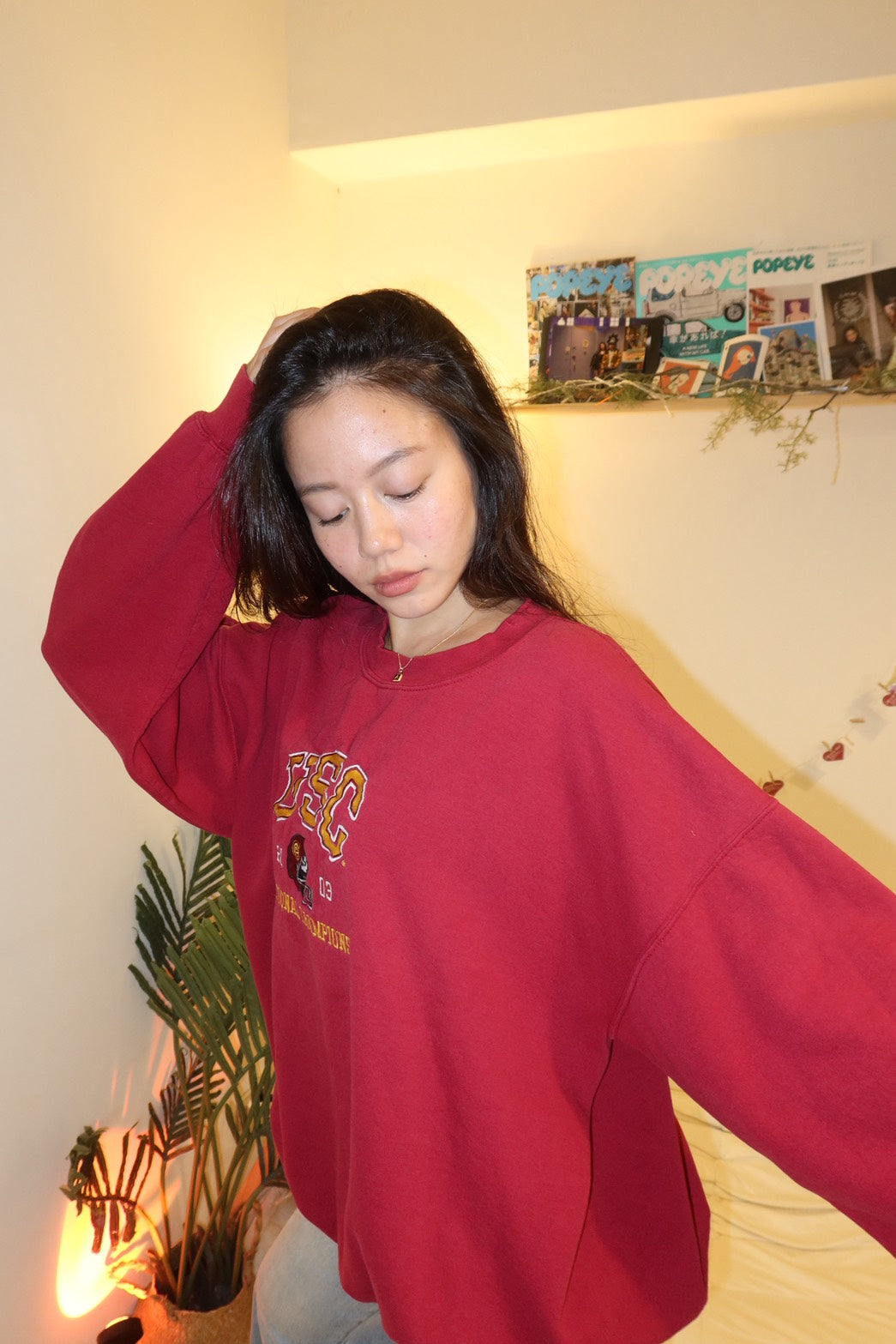 超好看😭USC美式復古冠軍🏆紀念款2003刺繡大學踢🏈