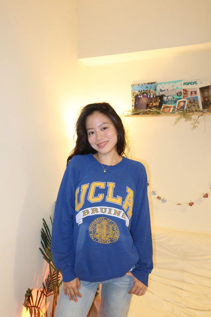 UCLA古著美製🇺🇸老大學踢💙經典印刷🏫