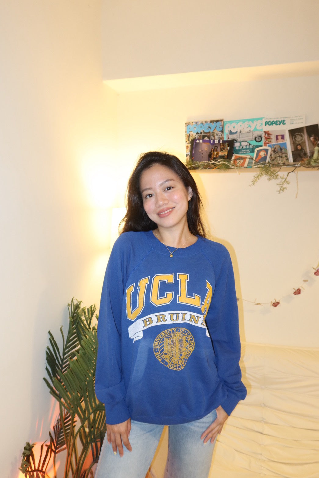 UCLA古著美製🇺🇸老大學踢💙經典印刷🏫