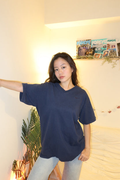 Nike 古著美製🇺🇸深藍色大踢📖