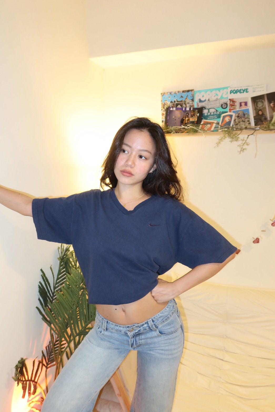 Nike 古著美製🇺🇸深藍色大踢📖