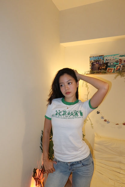 80s 經典美製🇺🇸撞色baby tee 🧃