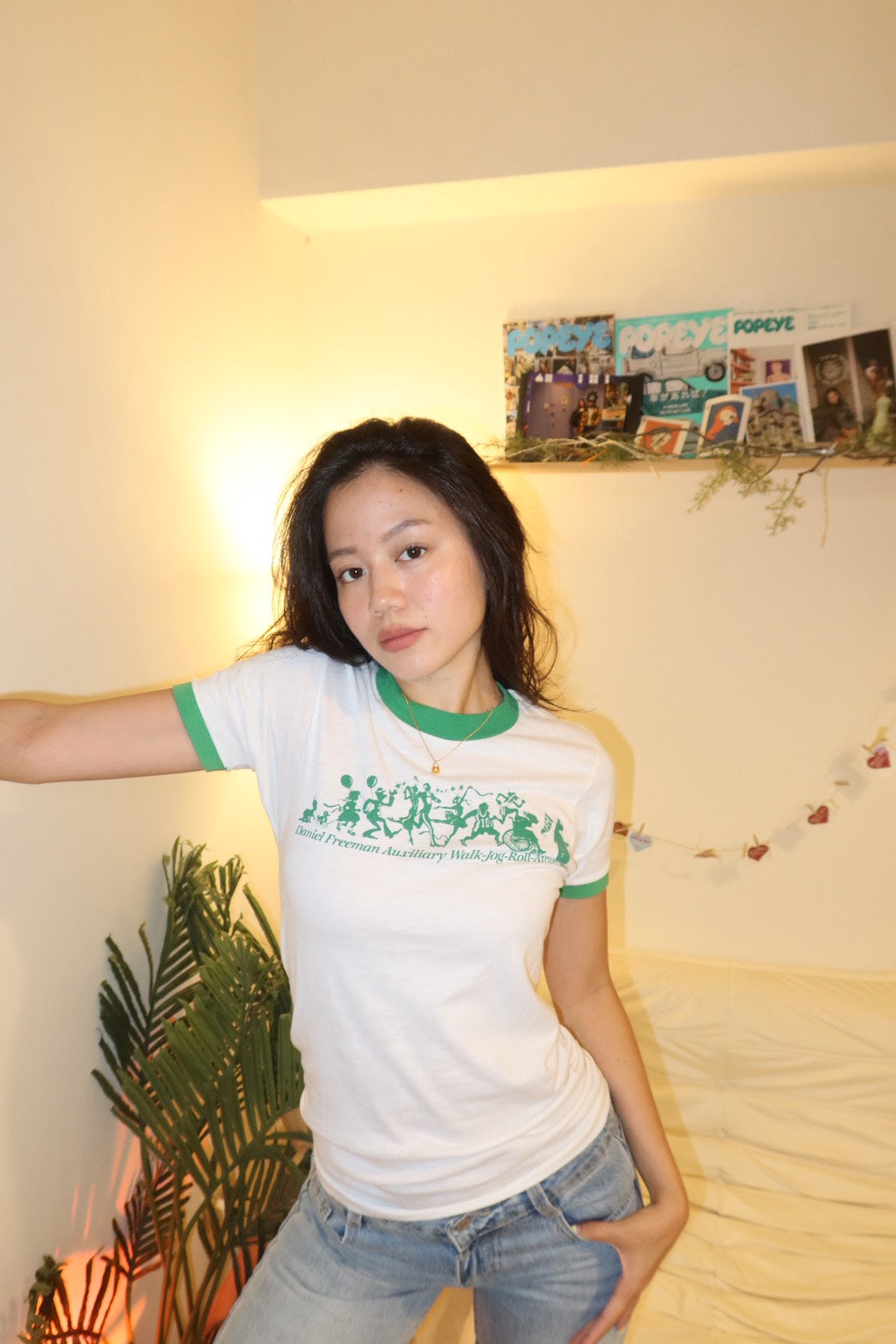80s 經典美製🇺🇸撞色baby tee 🧃