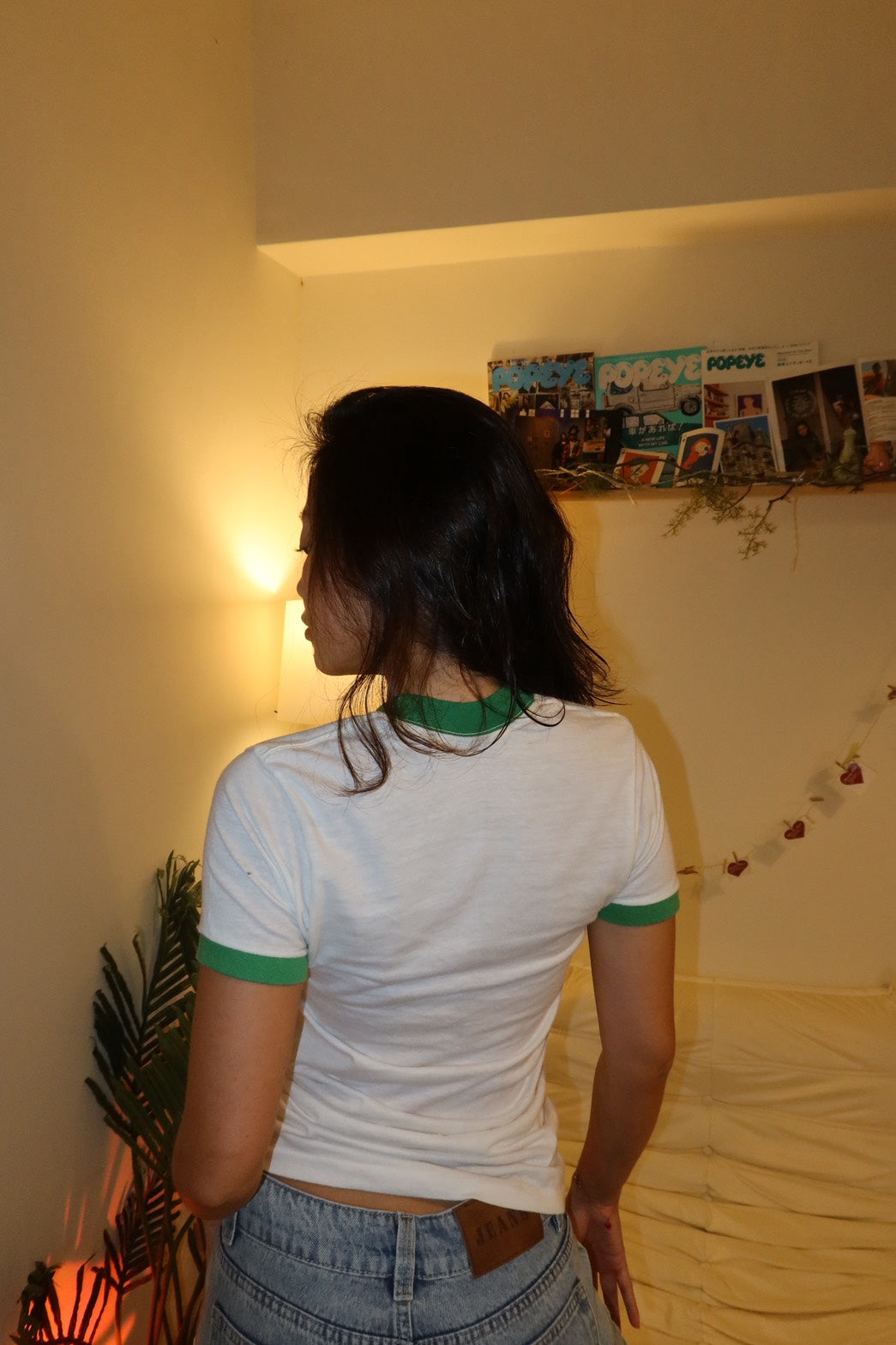 80s 經典美製🇺🇸撞色baby tee 🧃