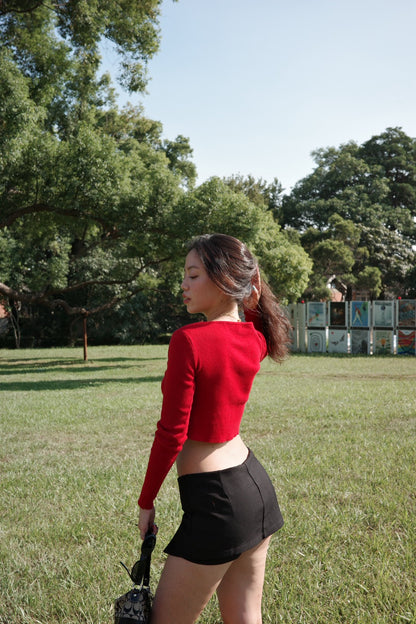 百搭🖤美式復古低腰辣妹黑色超安全西裝短裙🎥♟️