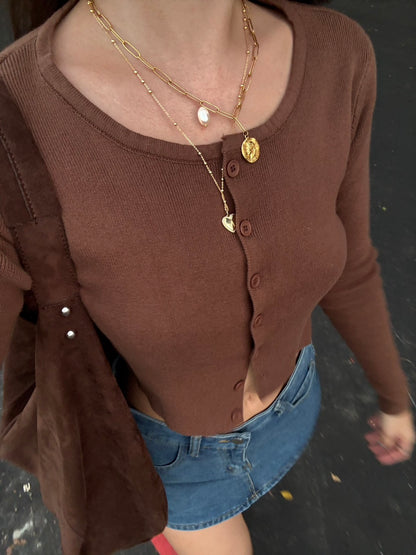 本期必買🍂☕️早秋必備短版針織小外套🧶3 colors✨