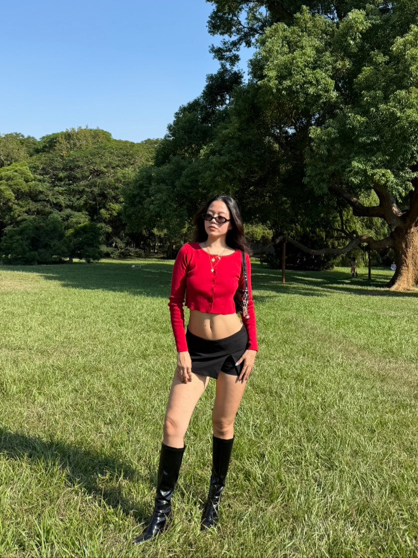 本期必買🖤超辣復古方頭粗根直筒皮辣妹靴💋