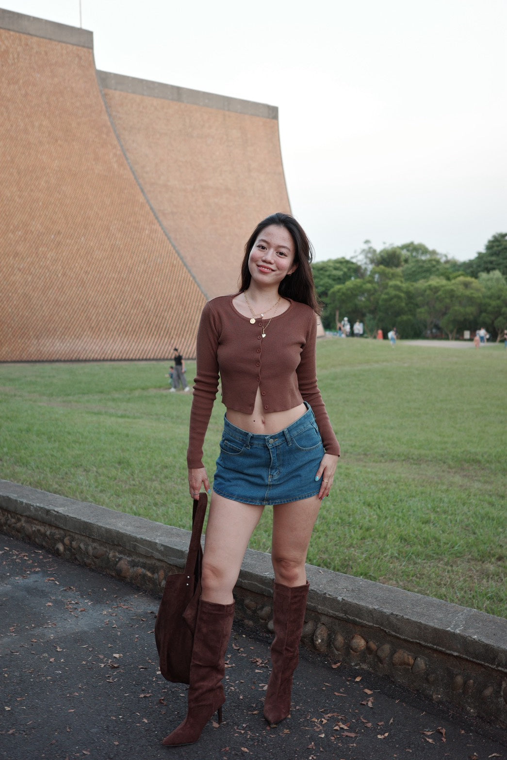 超級辣👢秋冬麂皮細高跟直筒辣靴🧸🤎